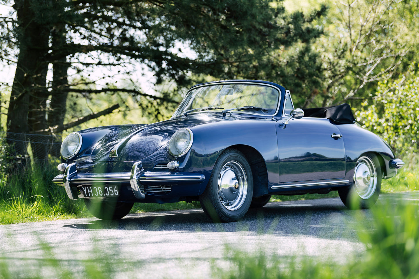 1962 Porsche 356 B 1600 S Cabriolet T6 surrounded by nature.