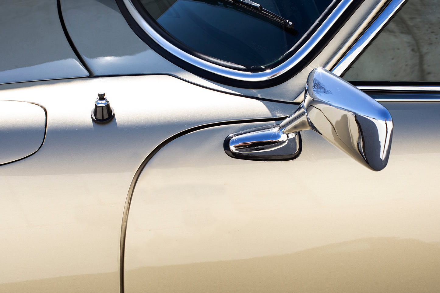 Chrome and paint job. 1975 Porsche 911S Targa.