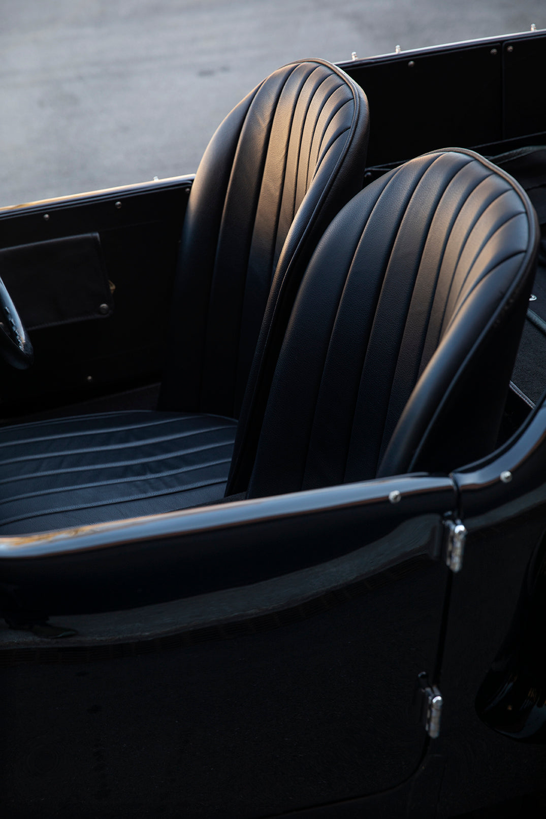 Leather seats. 1933 Aston Martin Le Mans Short Chassis for sale.