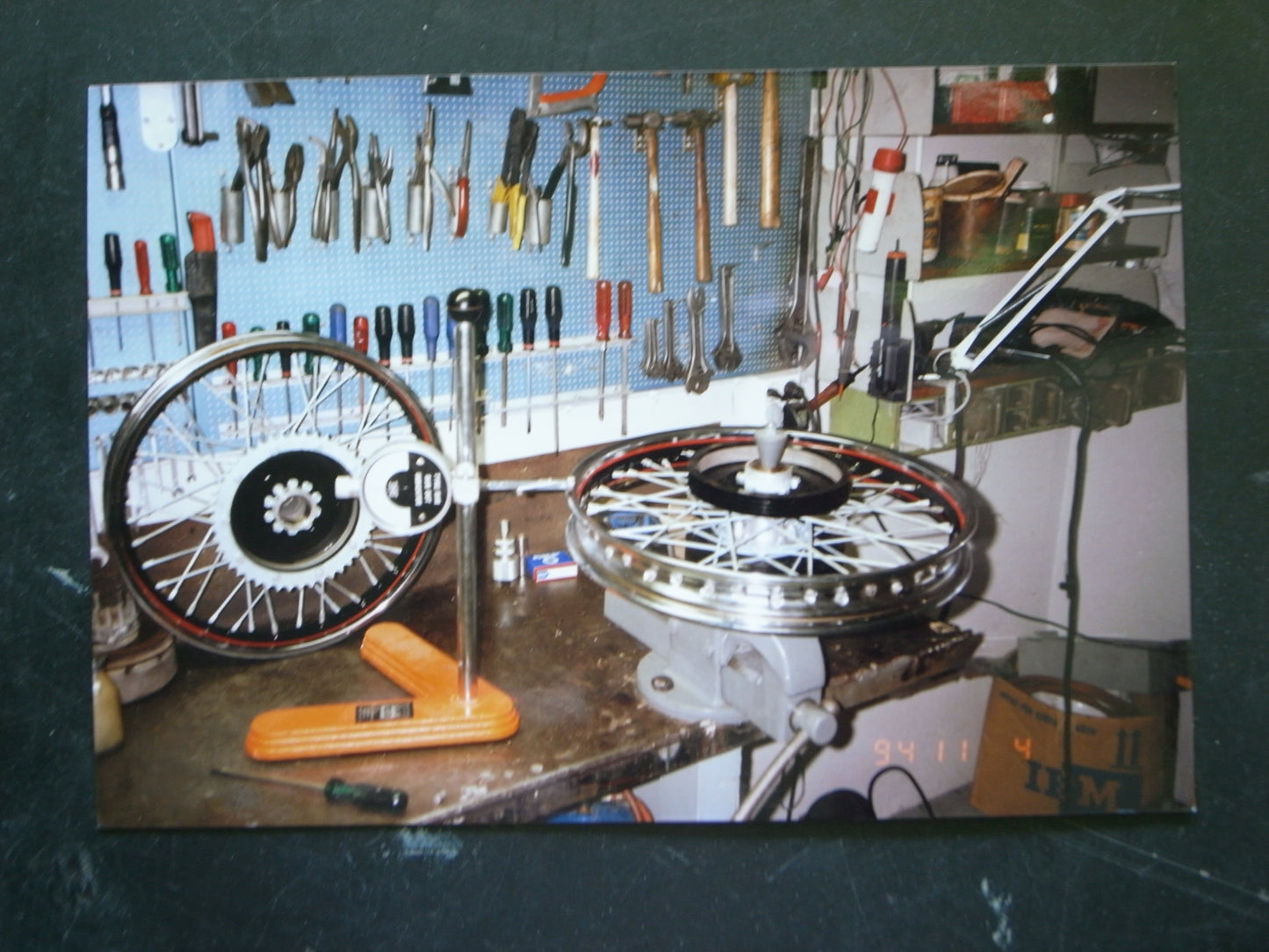 Restoration, wheels. 1955 Vincent Black Shadow Series D.