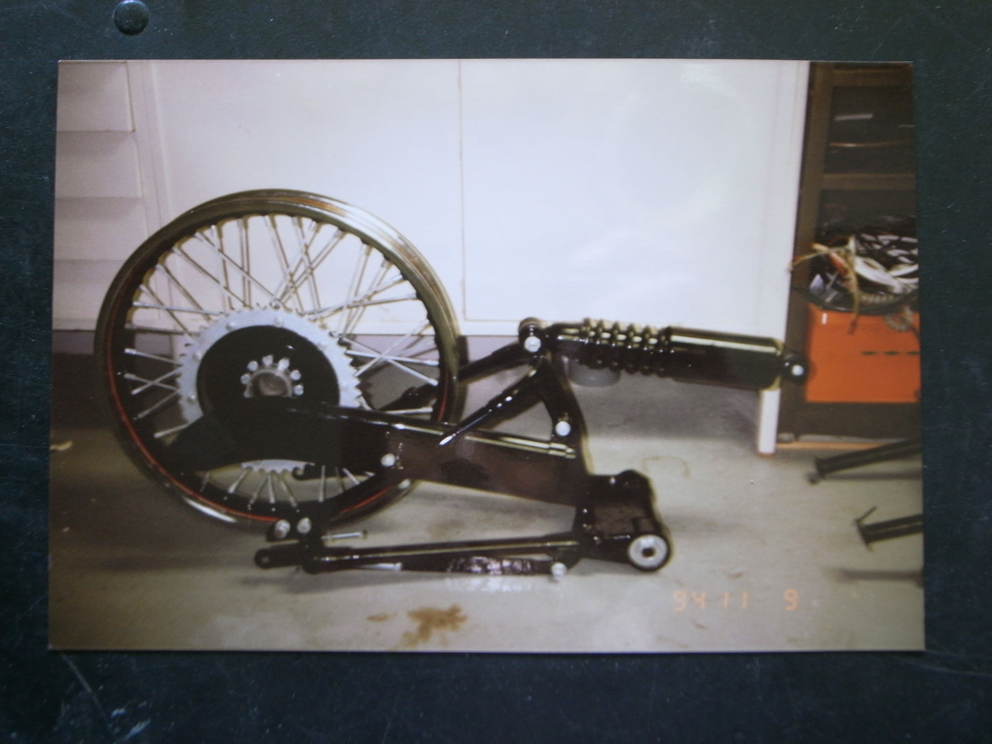Restoration, part frame. 1955 Vincent Black Shadow Series D.
