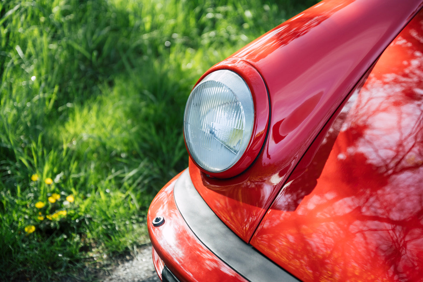 Headlight closeup. 1979 Porsche 930 Turbo 3.3 Litre.