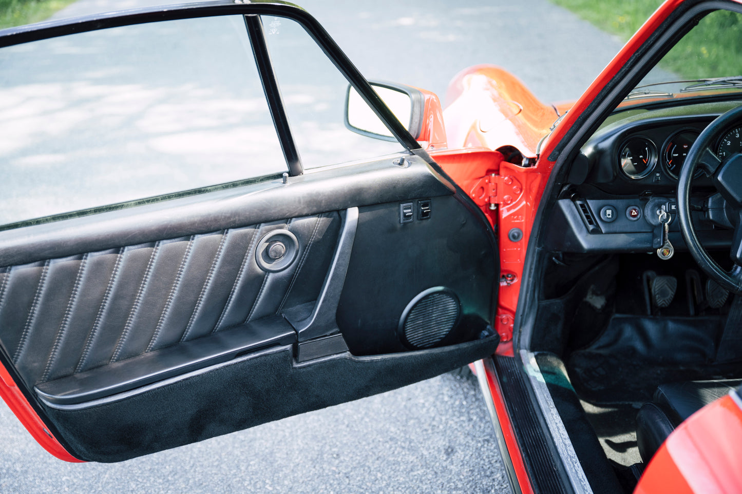 Door upholstery. 1979 Porsche 930 Turbo 3.3 Litre.