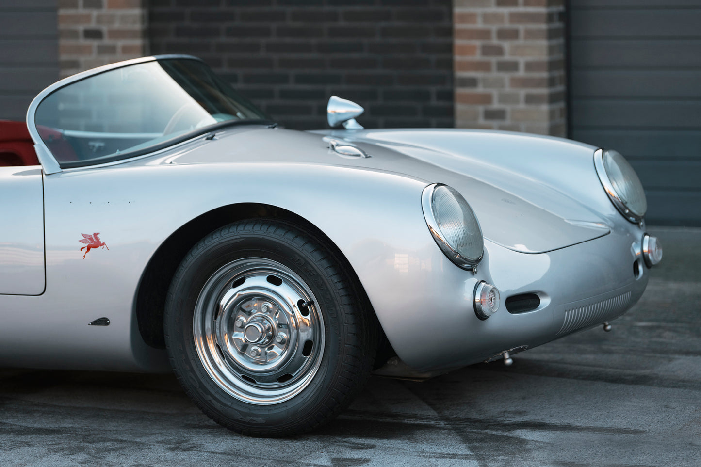 Front side closeup. 1955 Beck 550 Spyder for sale.