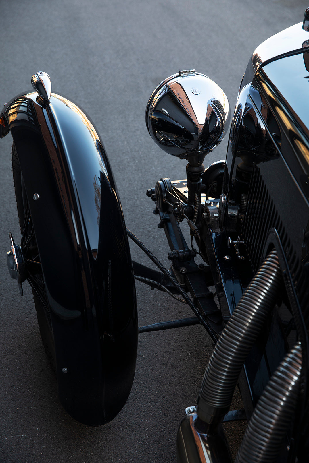 Front details. 1933 Aston Martin Le Mans Short Chassis.