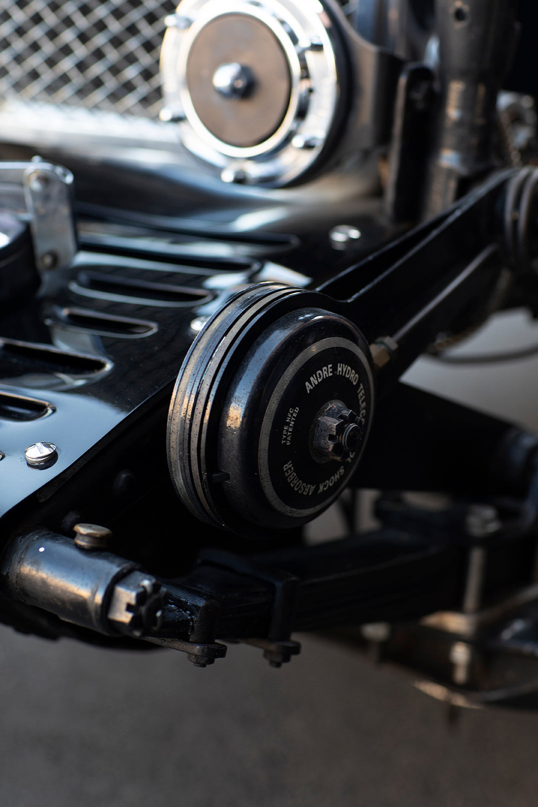 Suspension. 1933 Aston Martin Le Mans Short Chassis.