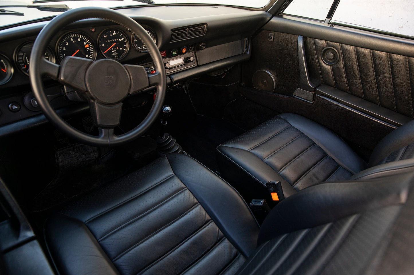 All black interior. 1975 Porsche 911S Targa.