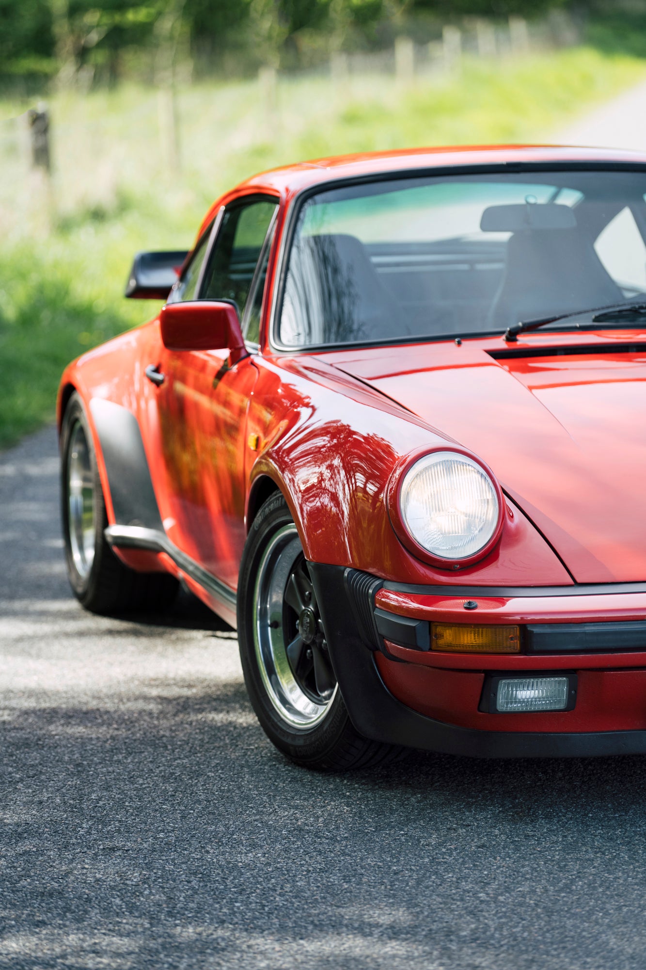 Angled front and side shot. 1979 Porsche 930 Turbo 3.3 Litre.