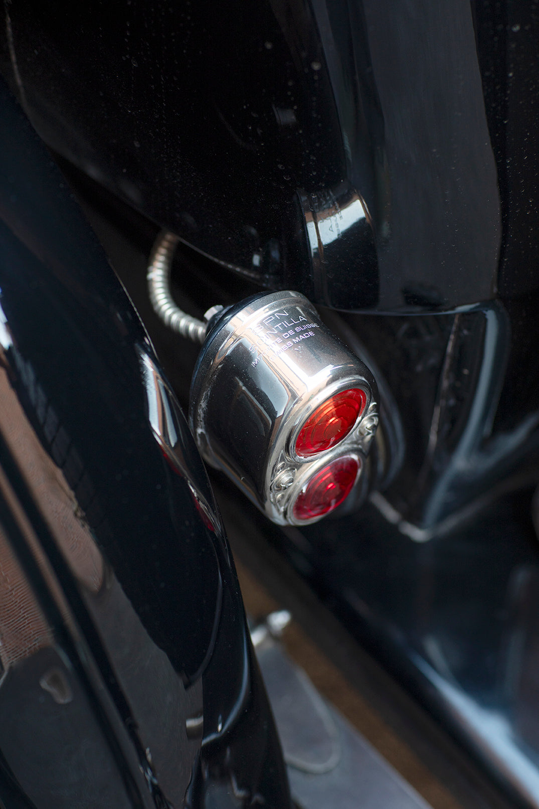 Rear light closeup. 1933 Aston Martin Le Mans Short Chassis.