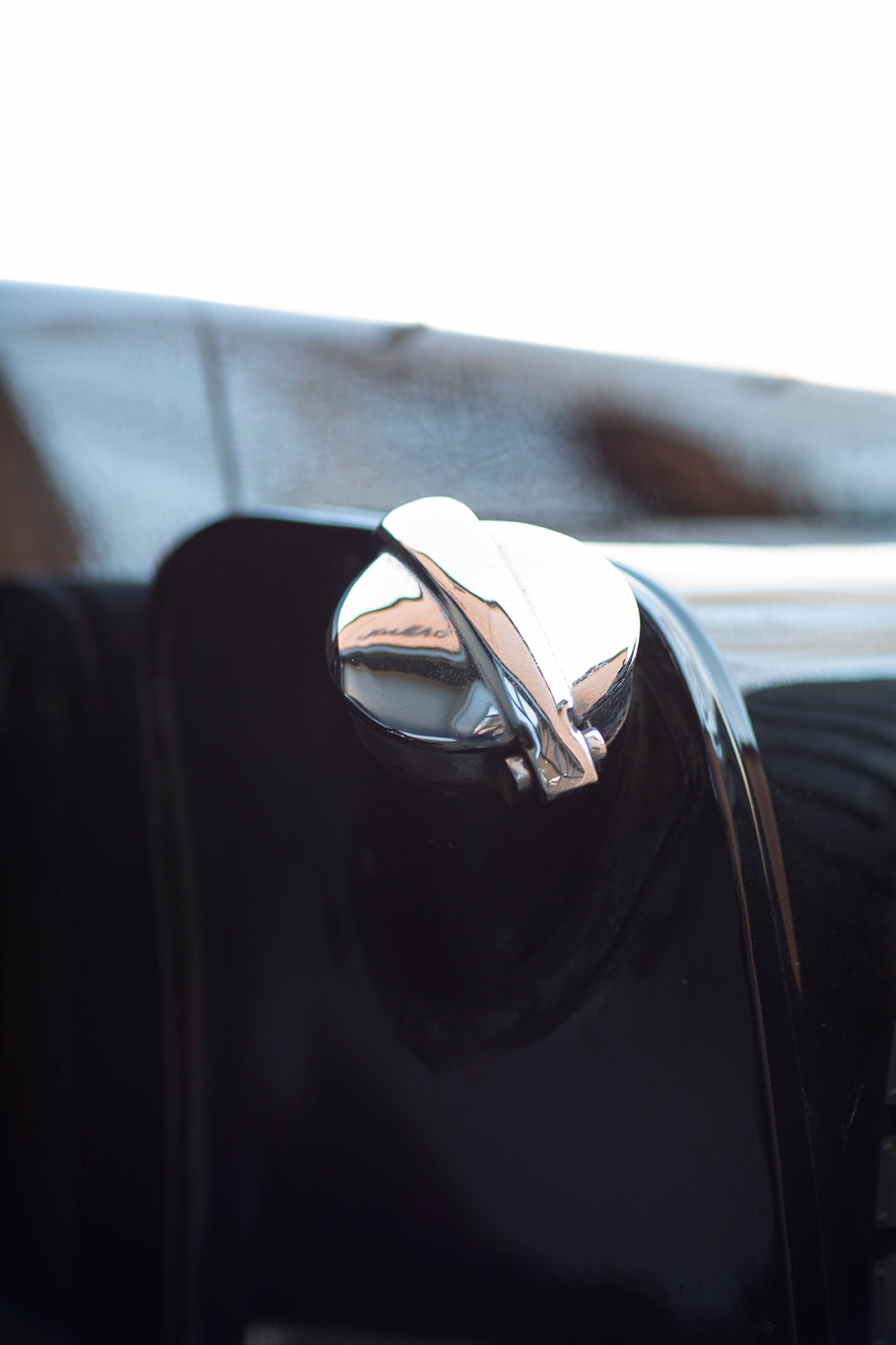 1933 Aston Martin Le Mans Short Chassis chrome detail.