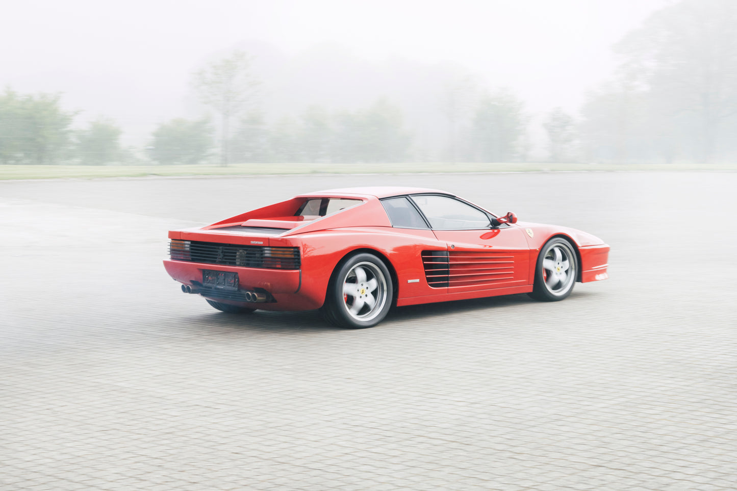 Majestic view of 1991 Ferrari Testarossa classic car for sale.