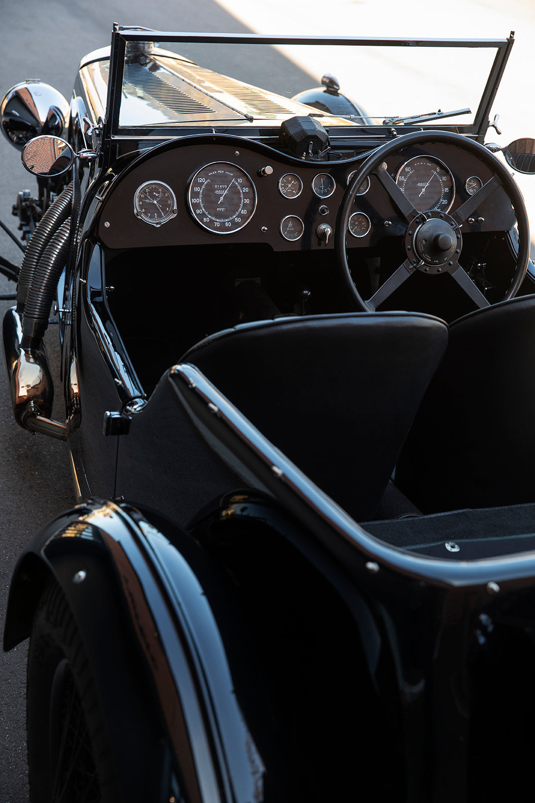 Interior. 1933 Aston Martin Le Mans Short Chassis for sale.