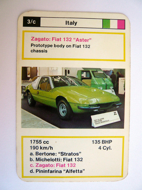 1972 Fiat Zagato Aster Coupe Prototype #01