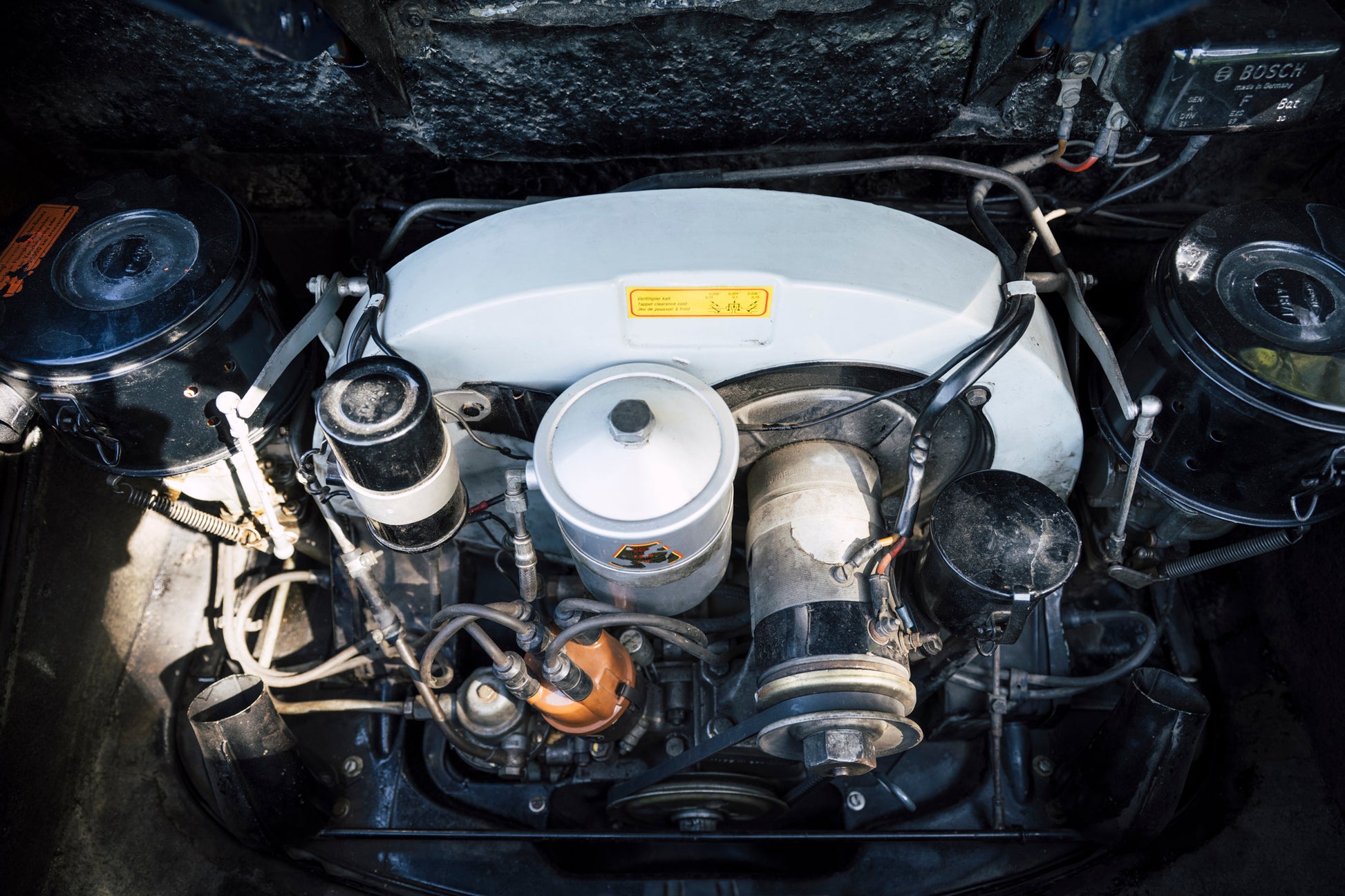1962 Porsche 356 B 1600 Super 75 Cabriolet T6 engine.