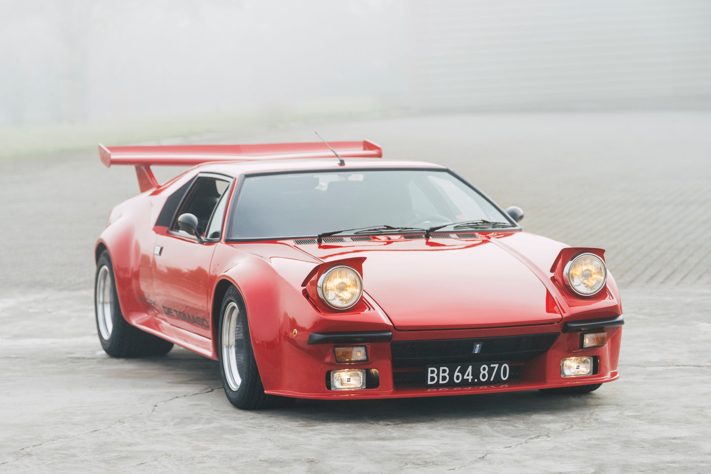 Epic front shot of 1973 DeTomaso Pantera To GT5-S Specification. For sale.