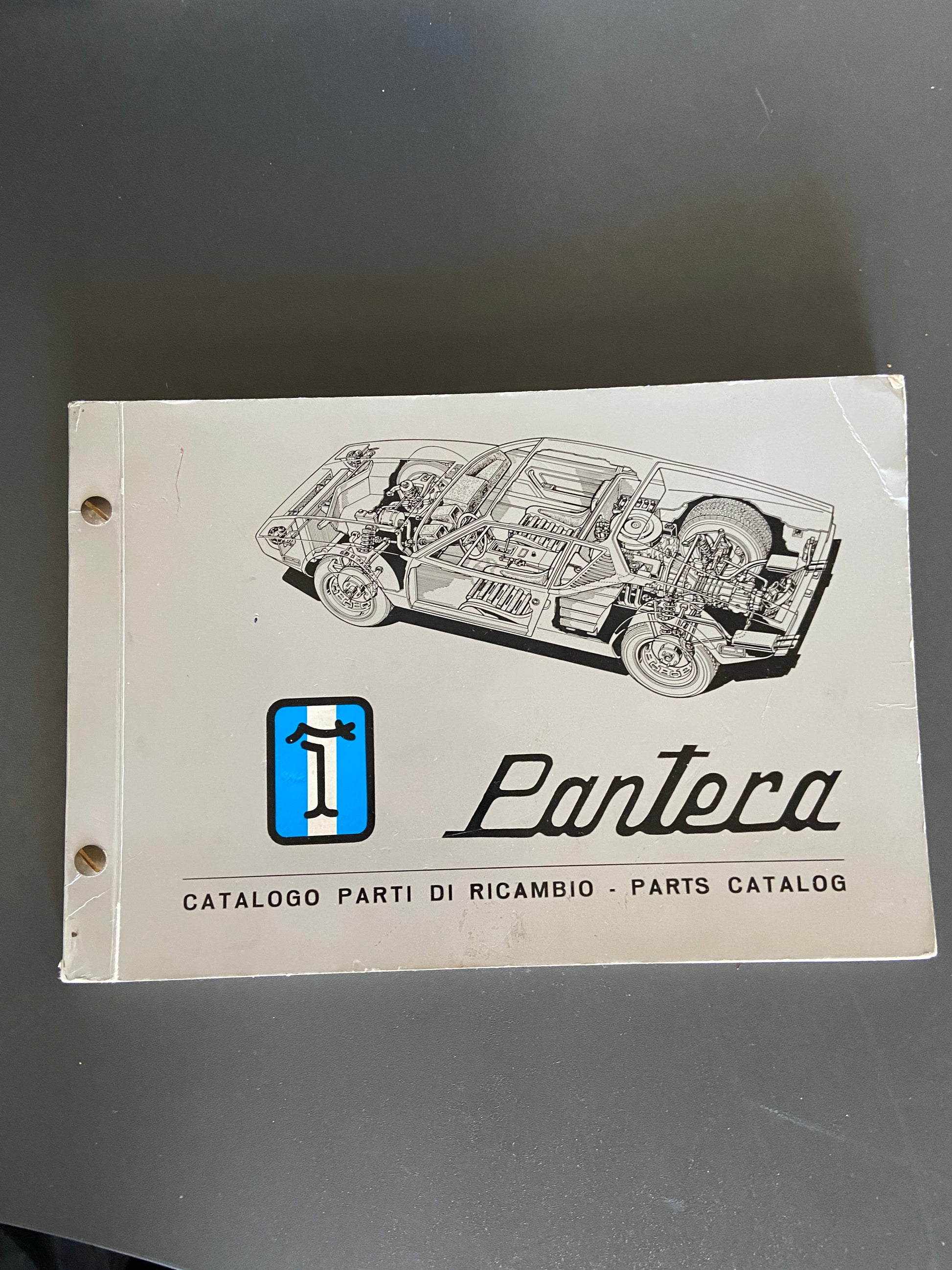 Parts catalogue. 1973 DeTomaso Pantera To GT5-S Specification.